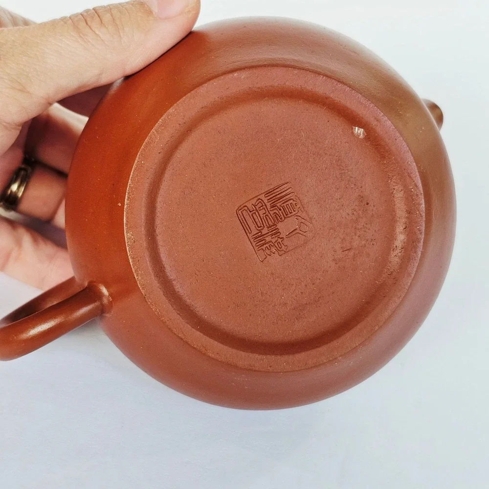 Vintage Yixing Zisha Clay Teapot Panda Bamboo Wire Inlay Chinese Tea Pot